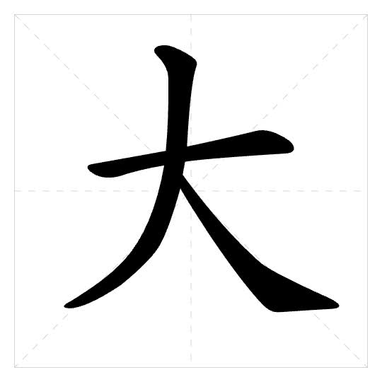 Stroke order for 大